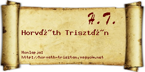 Horváth Trisztán névjegykártya